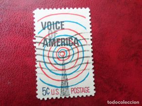 Sellos: -estados unidos, 1967, 25 niversario de la voz de america, Yvert 832
